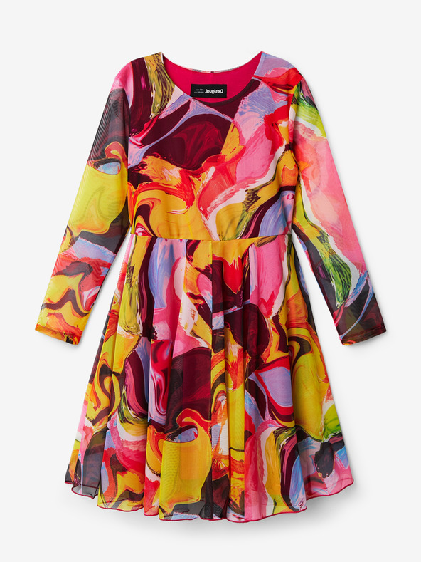 Desigual Aguayo Kids Dress Rosa