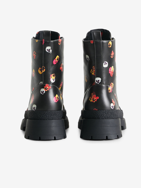 Desigual Boot Flowers Kotníková obuv Černá