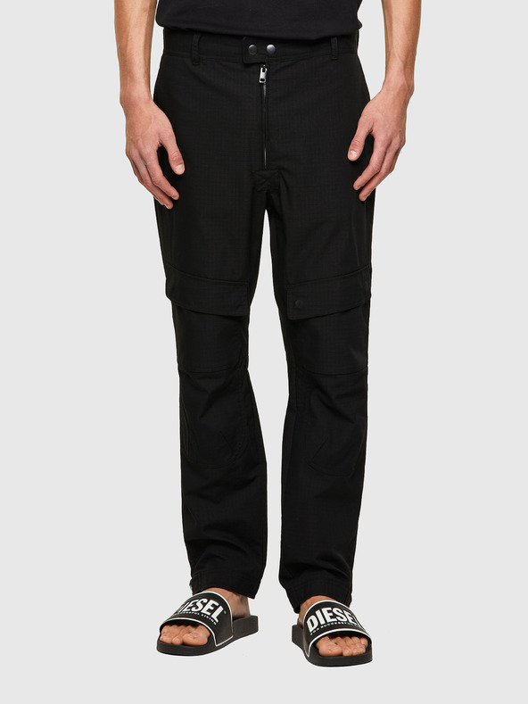 Diesel Side Trousers Negro