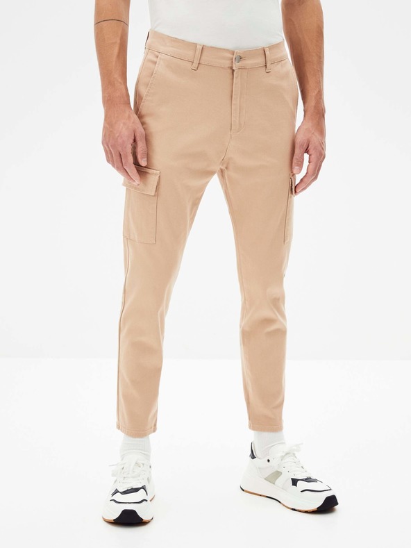 Celio Cargo Ronar Trousers Beis