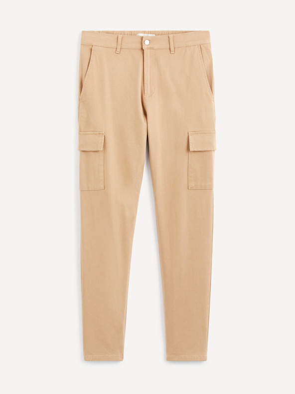 Celio Cargo Ronar Trousers Beis