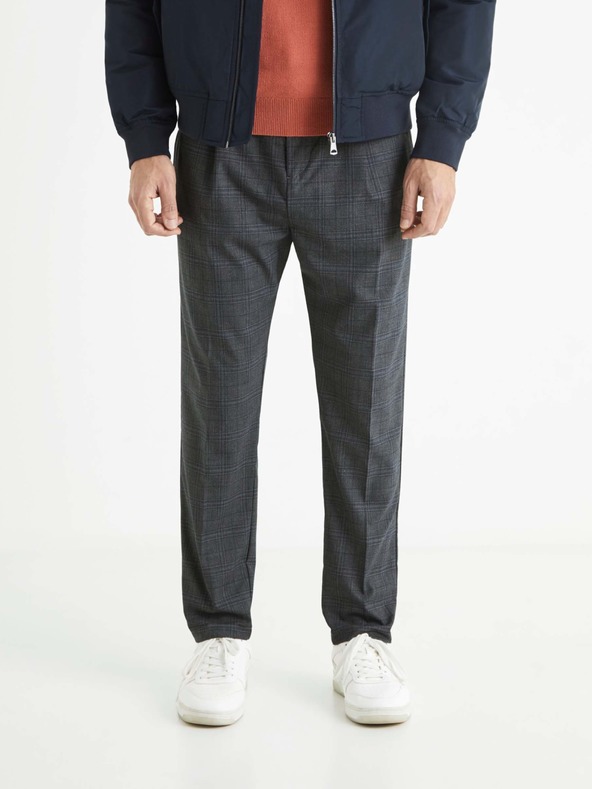 Celio Avocheck Trousers Gris