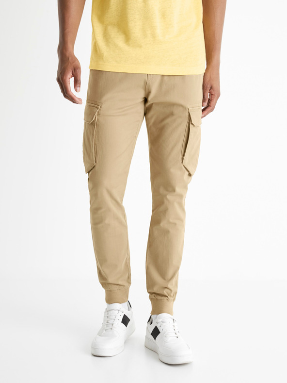 Celio Pobattle  Trousers Beis