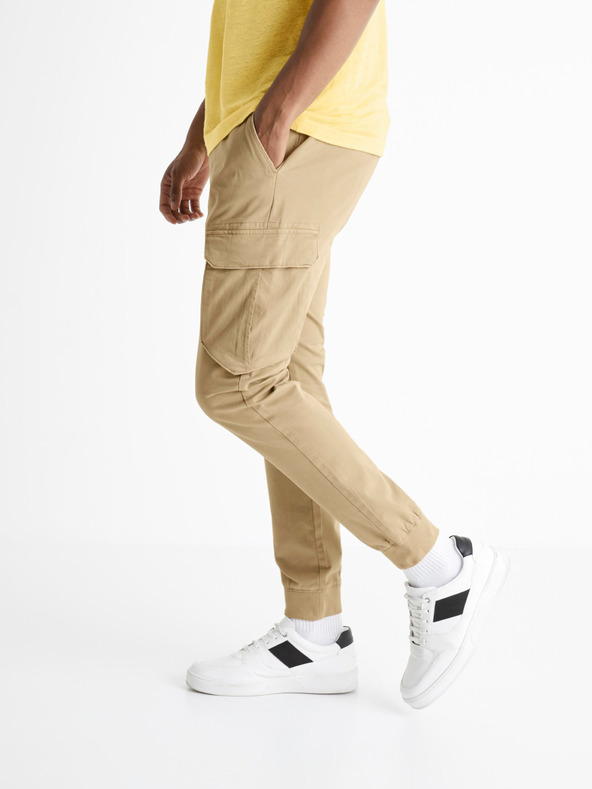 Celio Pobattle  Trousers Beis