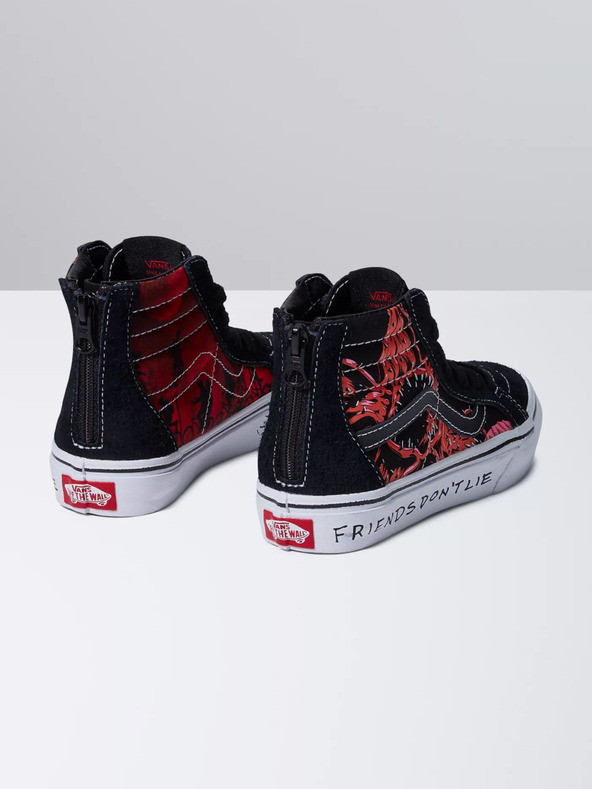 Vans Vans X Stranger Things Sk8-Hi Zip Kids Sneakers Negro