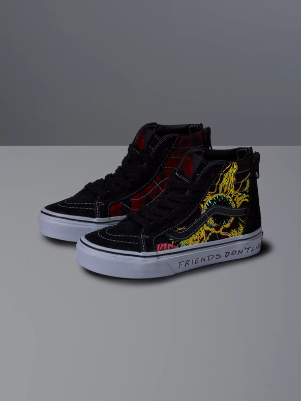 Vans Vans X Stranger Things Sk8-Hi Zip Kids Sneakers Negro