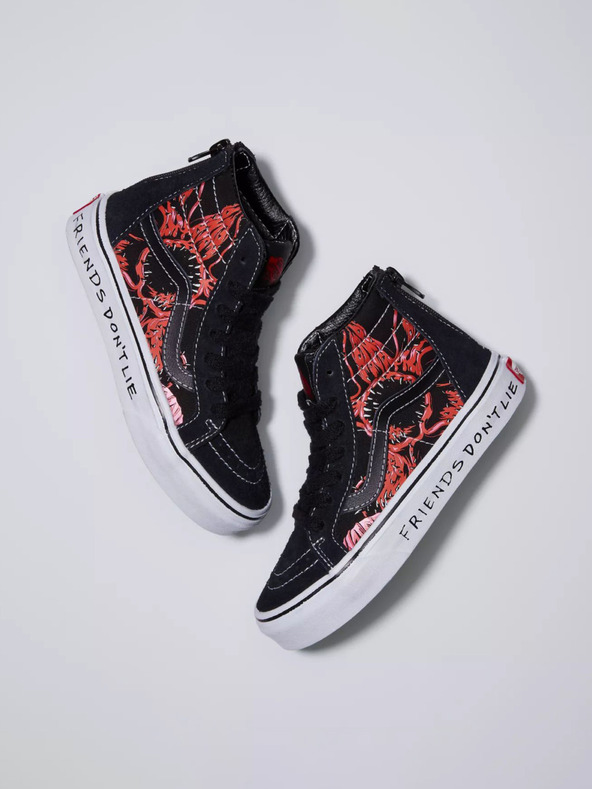 Vans Vans X Stranger Things Sk8-Hi Zip Kids Sneakers Negro