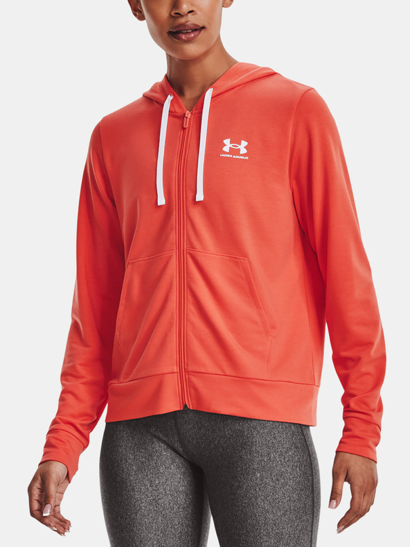 Under Armour Rival Terry FZ Sweatshirt Naranja