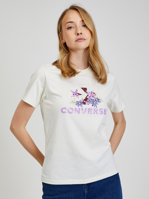 Converse T-shirt Byal