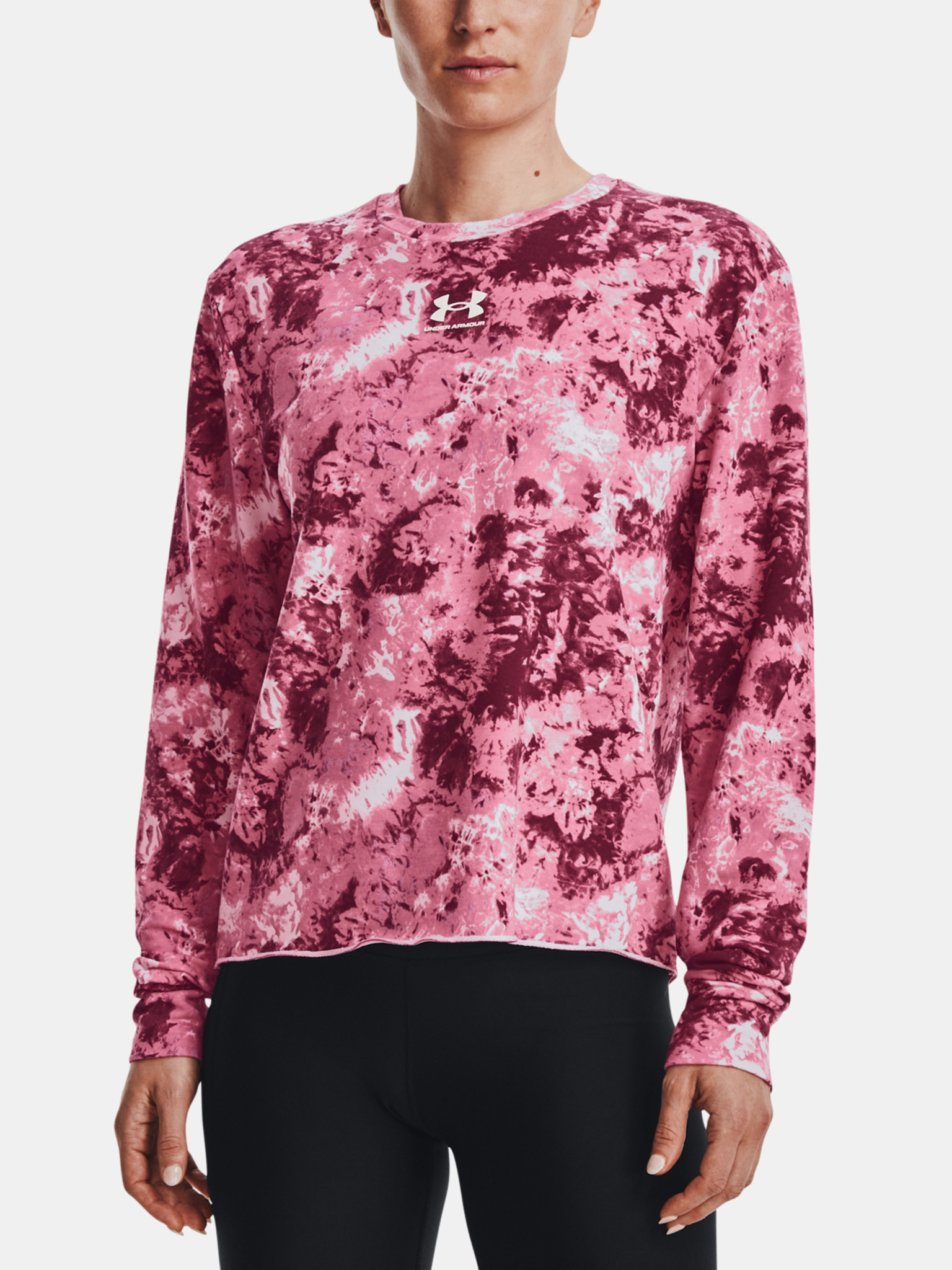 Rival Terry Print Crew Mikina Under Armour