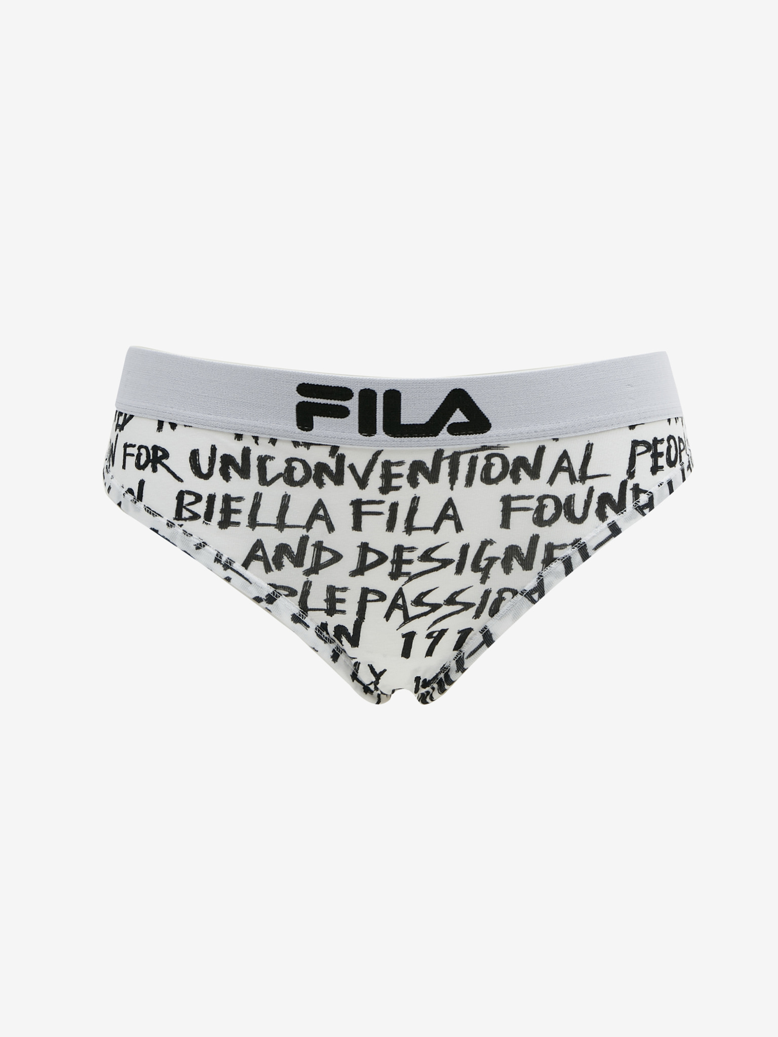  Fila Women's Classic Logo Cotton Thong Panty, Black