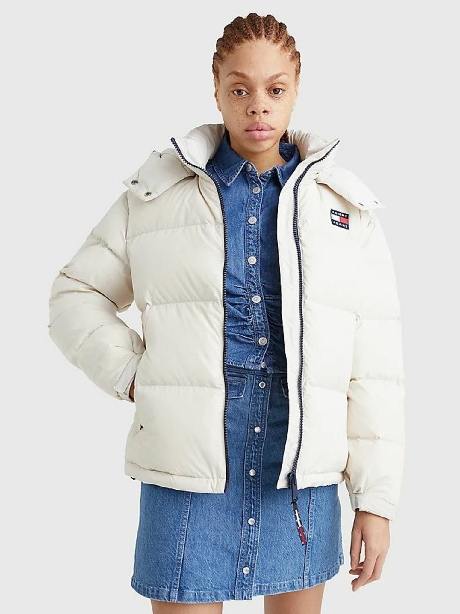 Alaska Puffer Zimní bunda Tommy Jeans | Bílá | Dámské | XS