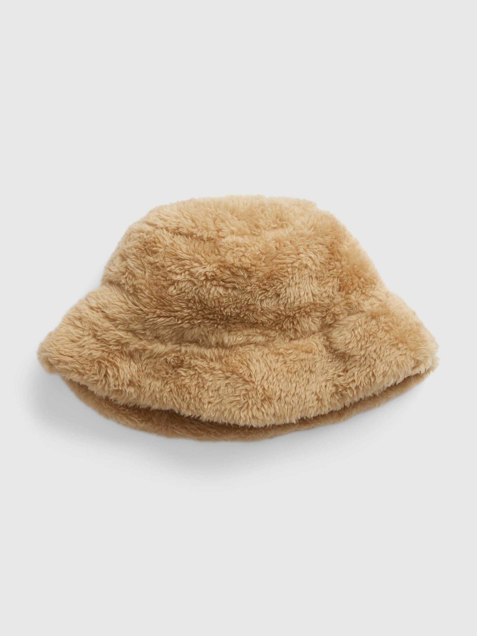 Fotografie Světle hnědý dětský klobouk z umělé kožešiny GAP - 68-80