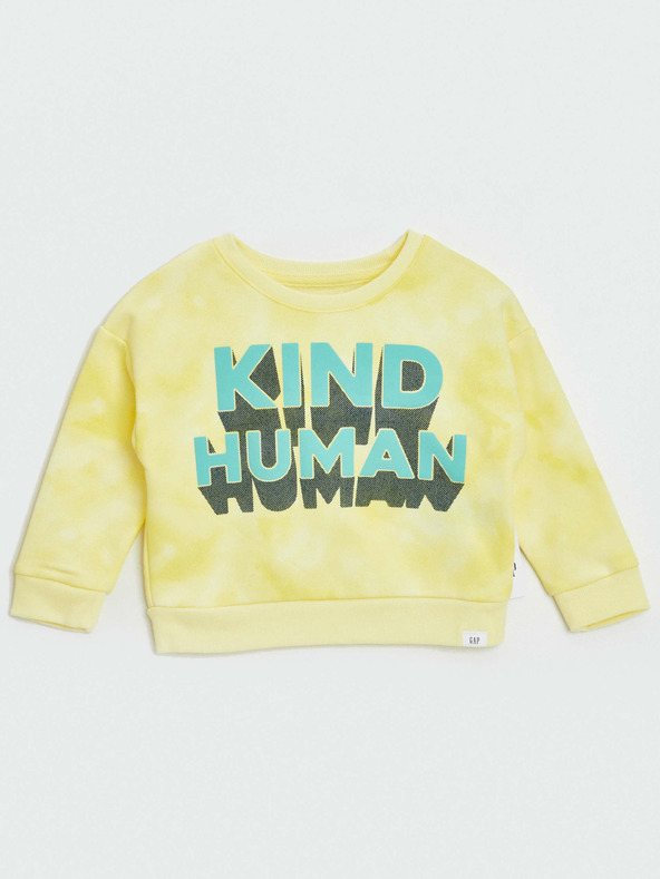 GAP Kind Human Bluza dziecięca Żółty