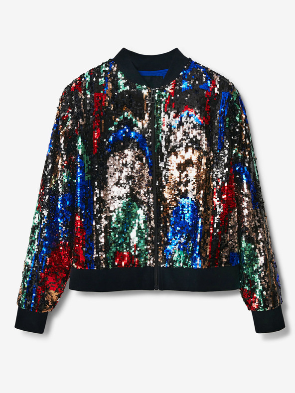 Desigual Sequin Jacket Negro