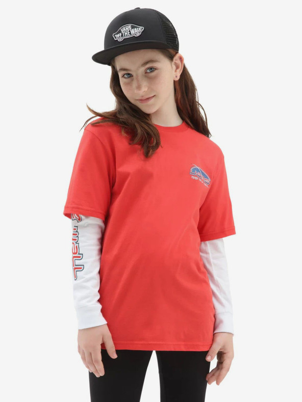 Vans Digitally Free Twofer Kids T-shirt Rojo