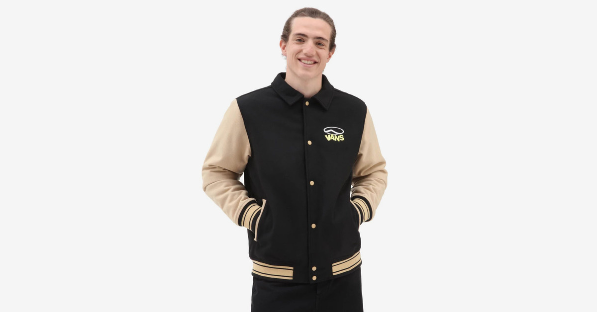 Vans deals jacket gold