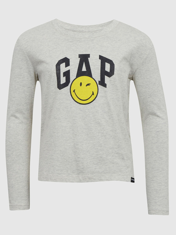 GAP Gap & Smiley® Koszulka dziecięce Szary