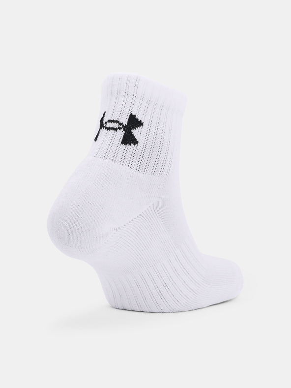 Under Armour Core QTR Set Of 3 Pairs Of Socks Blanco