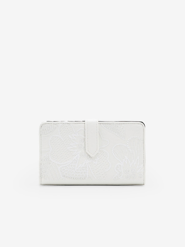 Desigual Alpha Pia Medium Wallet Blanco