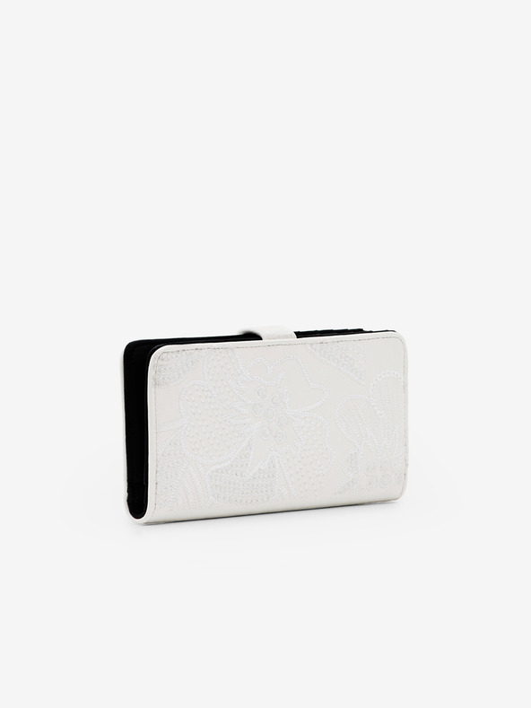 Desigual Alpha Pia Medium Wallet Blanco