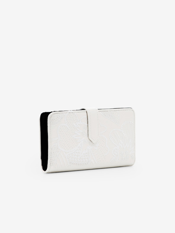 Desigual Alpha Pia Medium Wallet Blanco