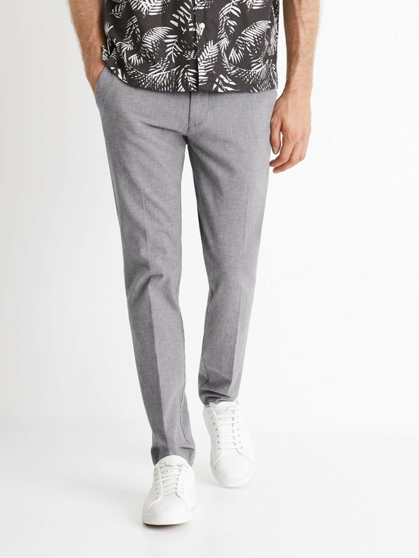 Celio Bosi Chino Trousers Gris