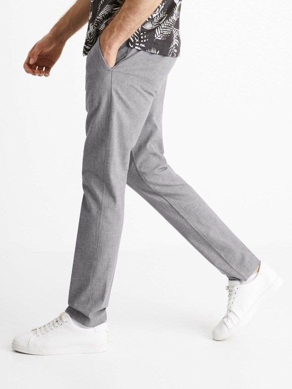 Celio Bosi Chino Trousers Gris