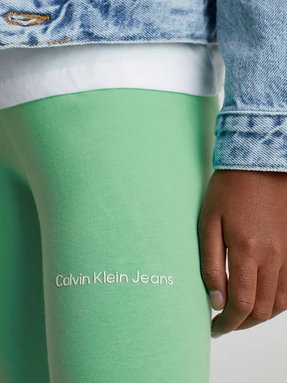 Calvin Klein Jeans Leggings Infantiles Verde