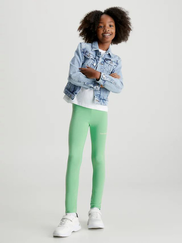 Calvin Klein Jeans Leggings Infantiles Verde