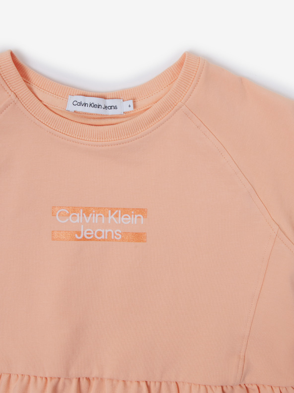 Calvin Klein Jeans Camiseta Infantil Naranja