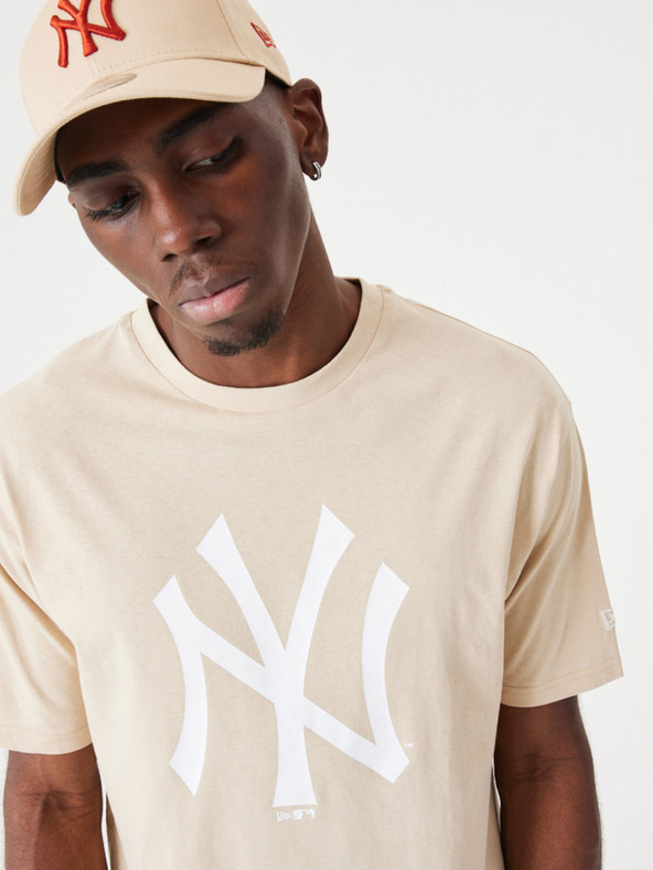 New Era New York Yankees MLB League Essential T-shirt Beis