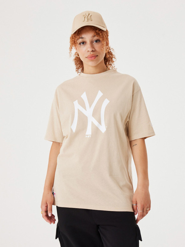 New Era New York Yankees MLB League Essential T-shirt Beis