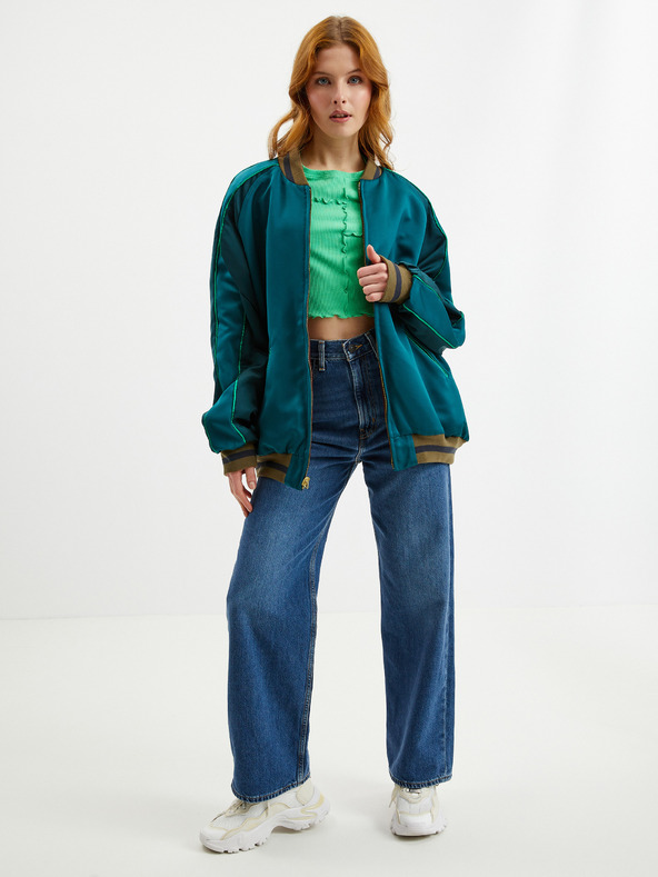 Tom Tailor Denim Crop Top Verde