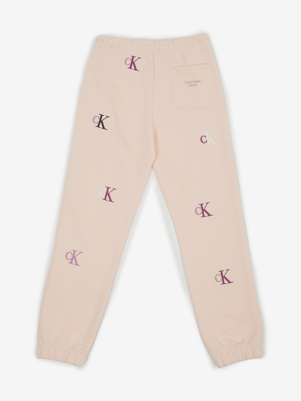 Calvin Klein Jeans Joggers Infantiles Rosa