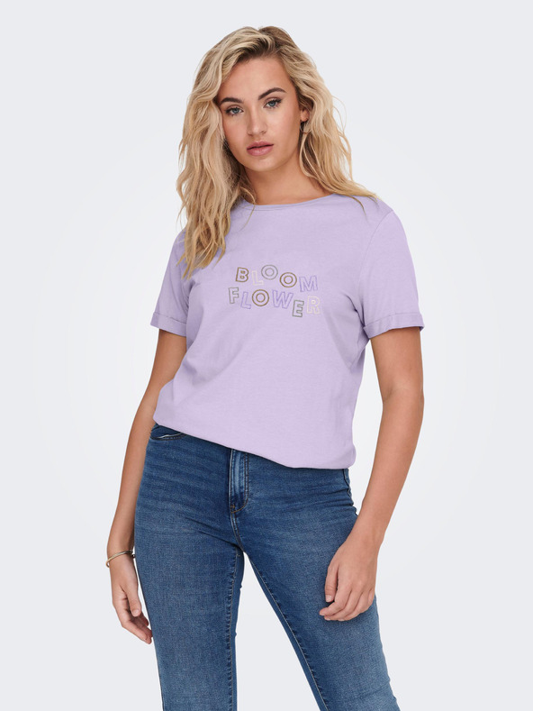 Jacqueline De Yong Camiseta Amy Violeta