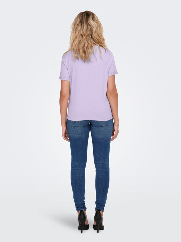 Jacqueline De Yong Camiseta Amy Violeta