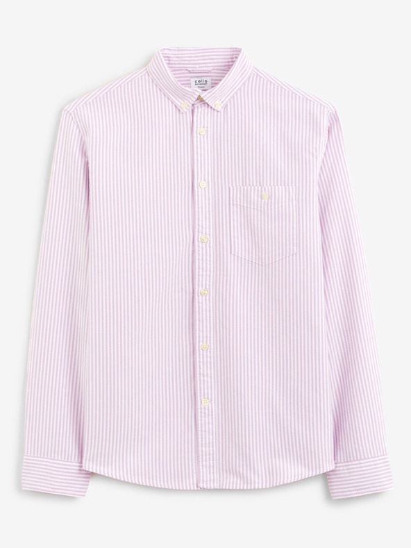 Celio Caoxfordy Shirt Violeta