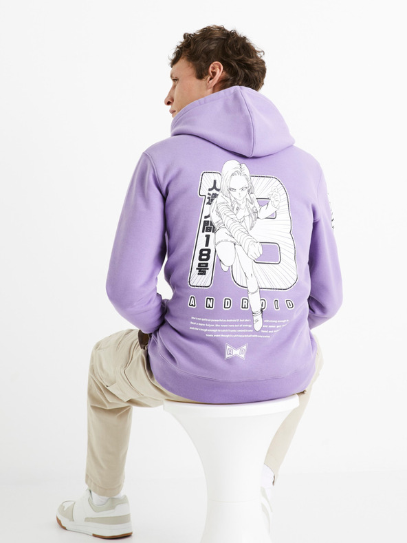 Celio Dragon Ball Z Sweatshirt Violeta