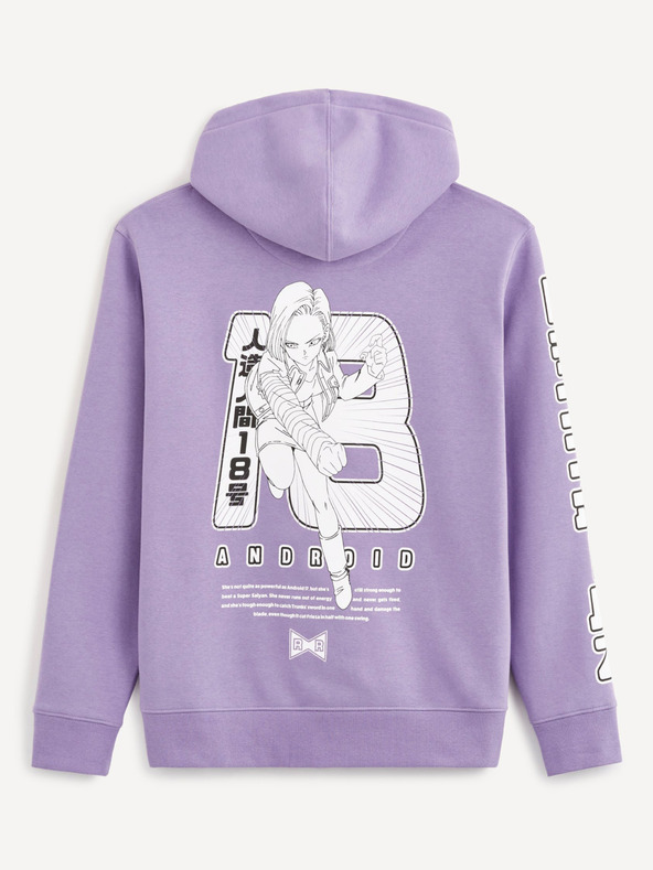 Celio Dragon Ball Z Sweatshirt Violeta