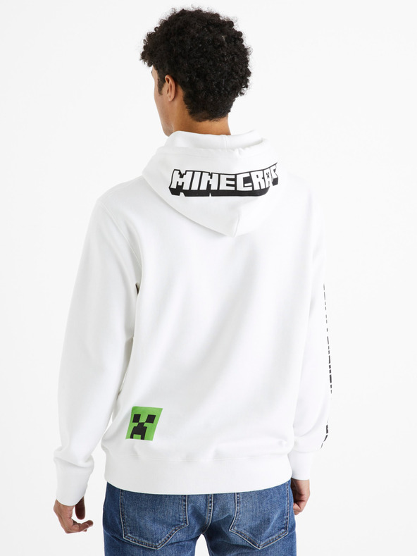 Celio Minecraft Sweatshirt Blanco