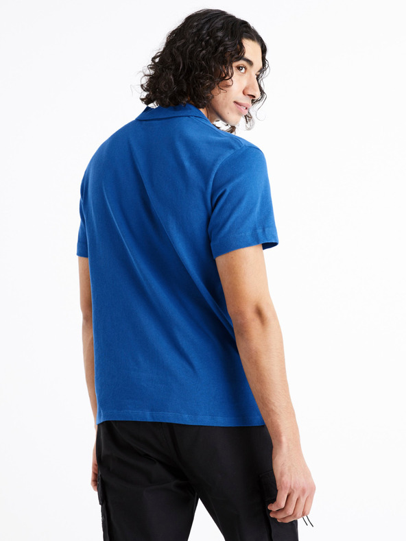 Celio Dechris Polo Shirt Azul