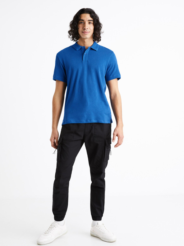 Celio Dechris Polo Shirt Azul