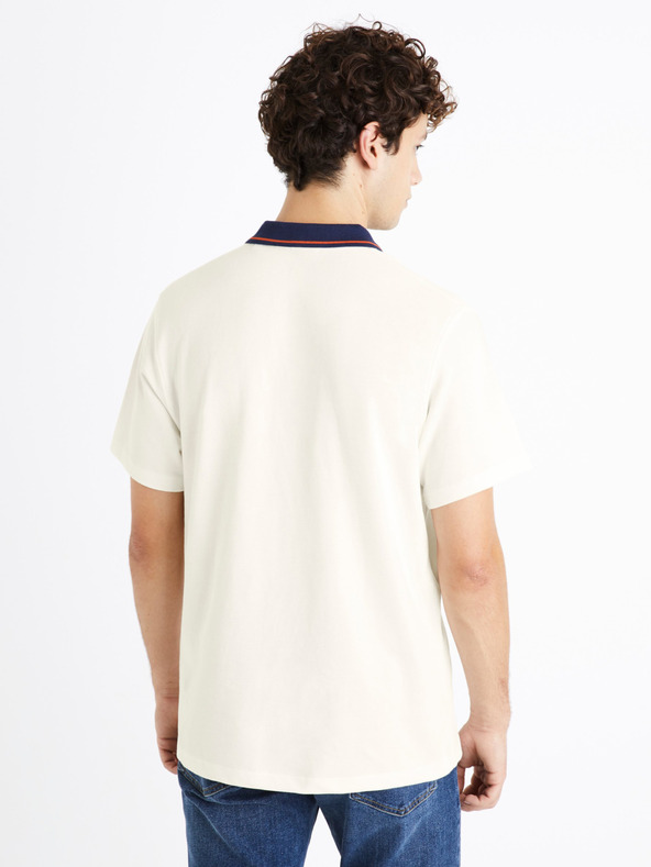 Celio Derwin Polo Shirt Blanco