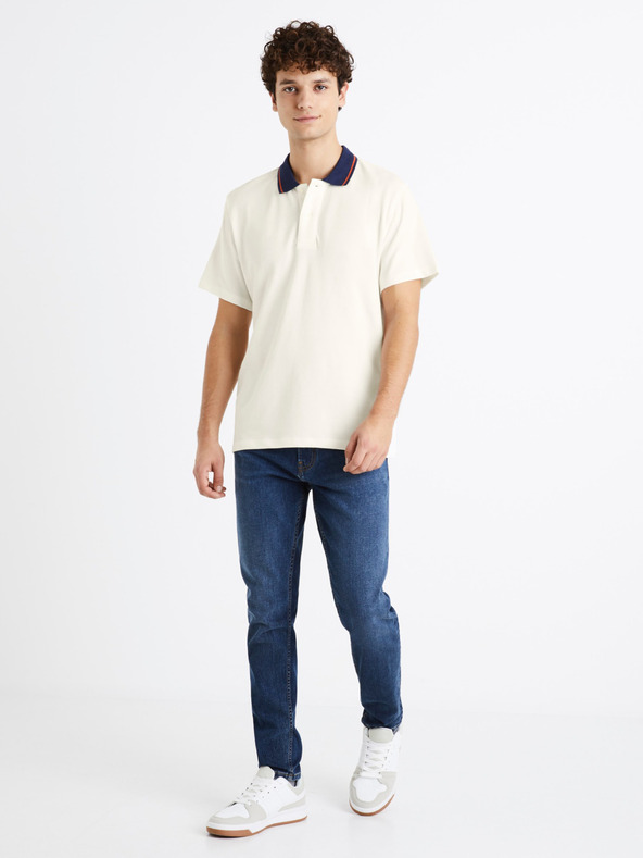 Celio Derwin Polo Shirt Blanco