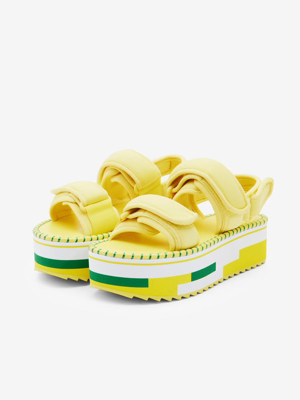 Desigual Rainbow Color Sandals Amarillo