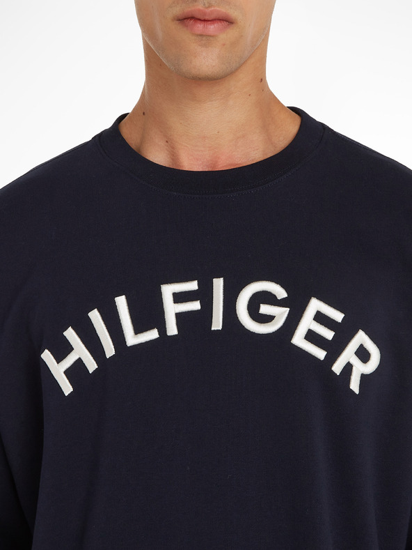 Tommy Hilfiger Arched Crew Sweatshirt Azul