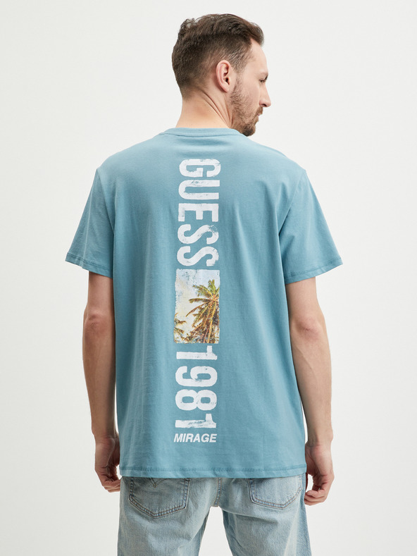 Guess Back Mirage T-shirt Azul