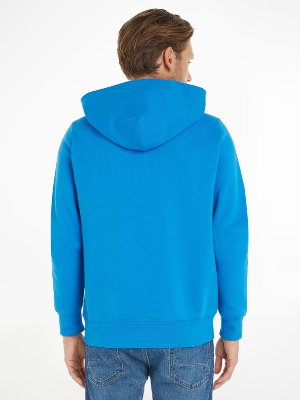 Tommy Hilfiger Curve Logo Hoody Sweatshirt Azul