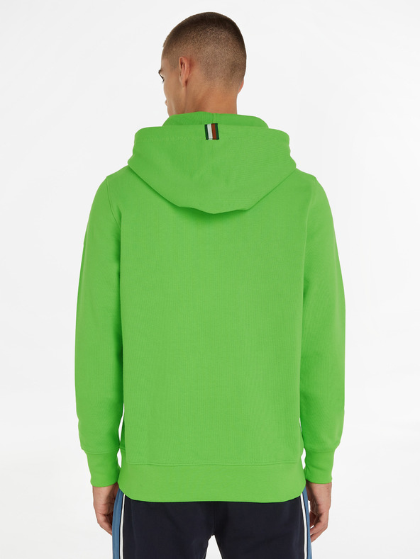 Tommy Hilfiger Curved Monogram Hoody Sweatshirt Verde